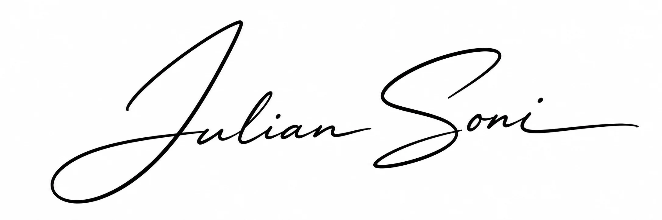 Julian Soni signature